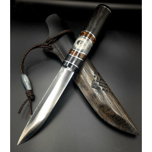 ЯКУТ ніж ручної роботи майстра Павла Гончаренка, сталь - N690 61 HRC. Photo 2